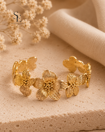 [SEA26SU-0001] Stella Golden Flower Armband