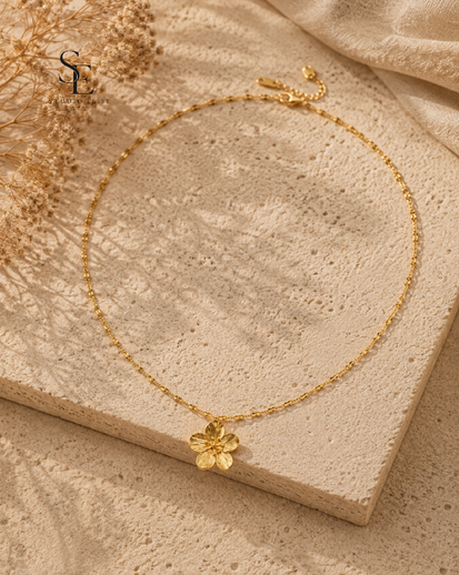[SEA26SU-0010] Stella Golden Flower Ketting